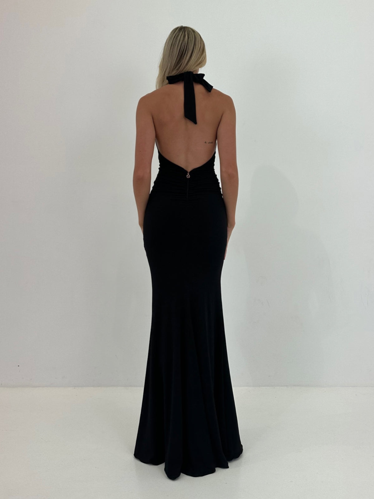 Illegal Halter Gown - Black