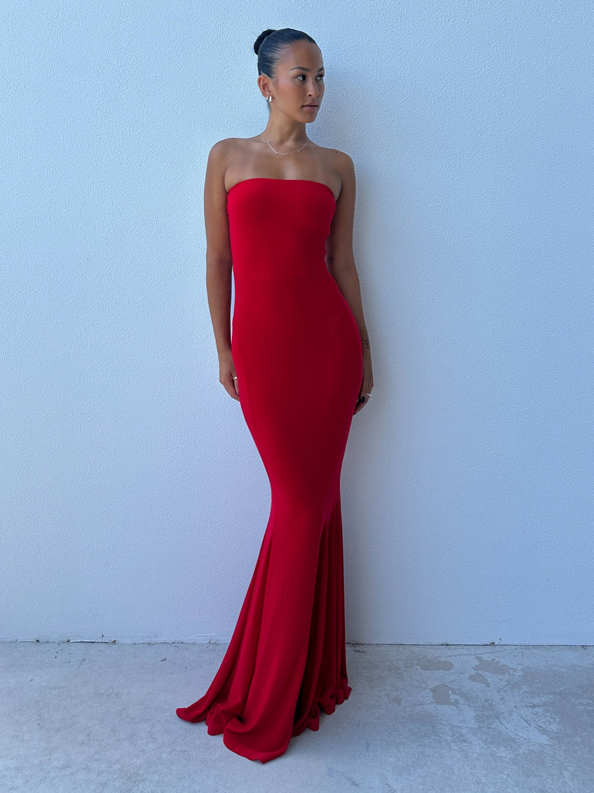 Fishtail Gown - Red