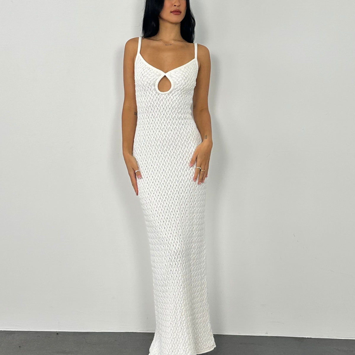 Bec + Bridge | Effie Knit Maxi - White | Loan That Label Bec + Bridge | Effie Knit Maxi - White | Loan That Label