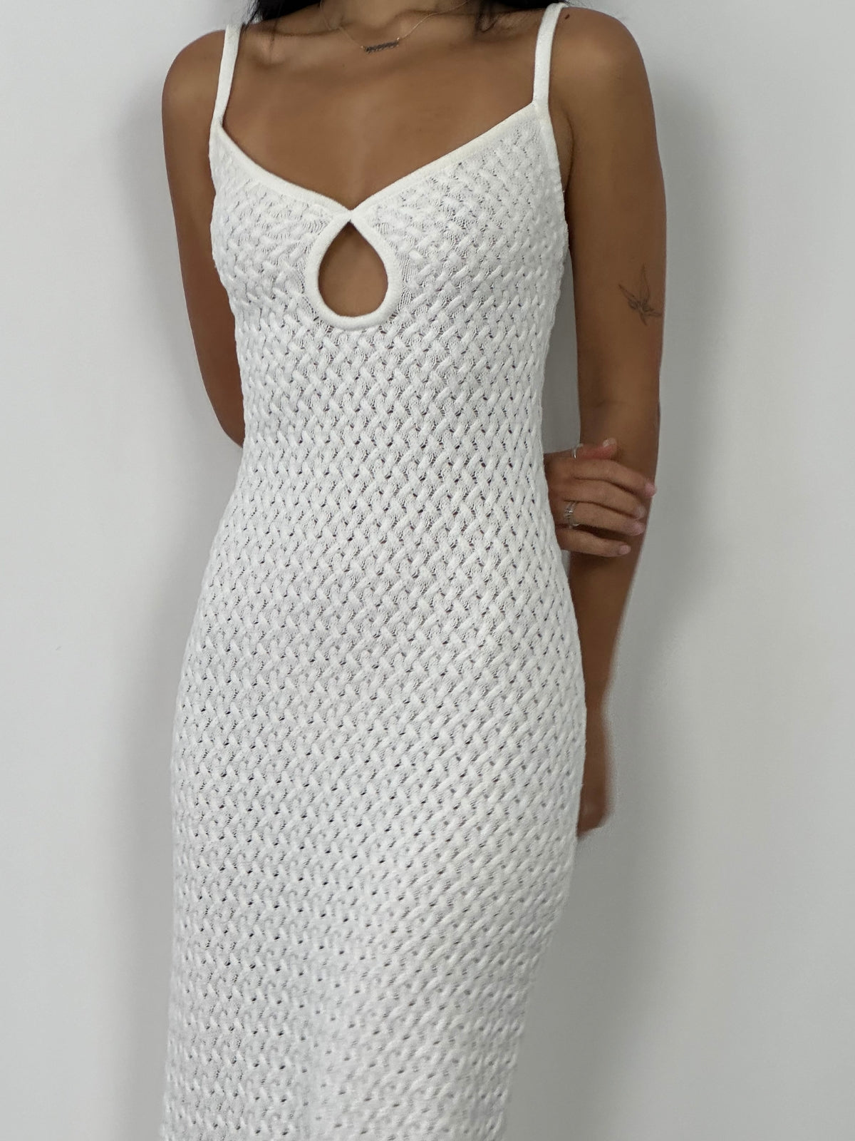 Effie Knit Maxi - White