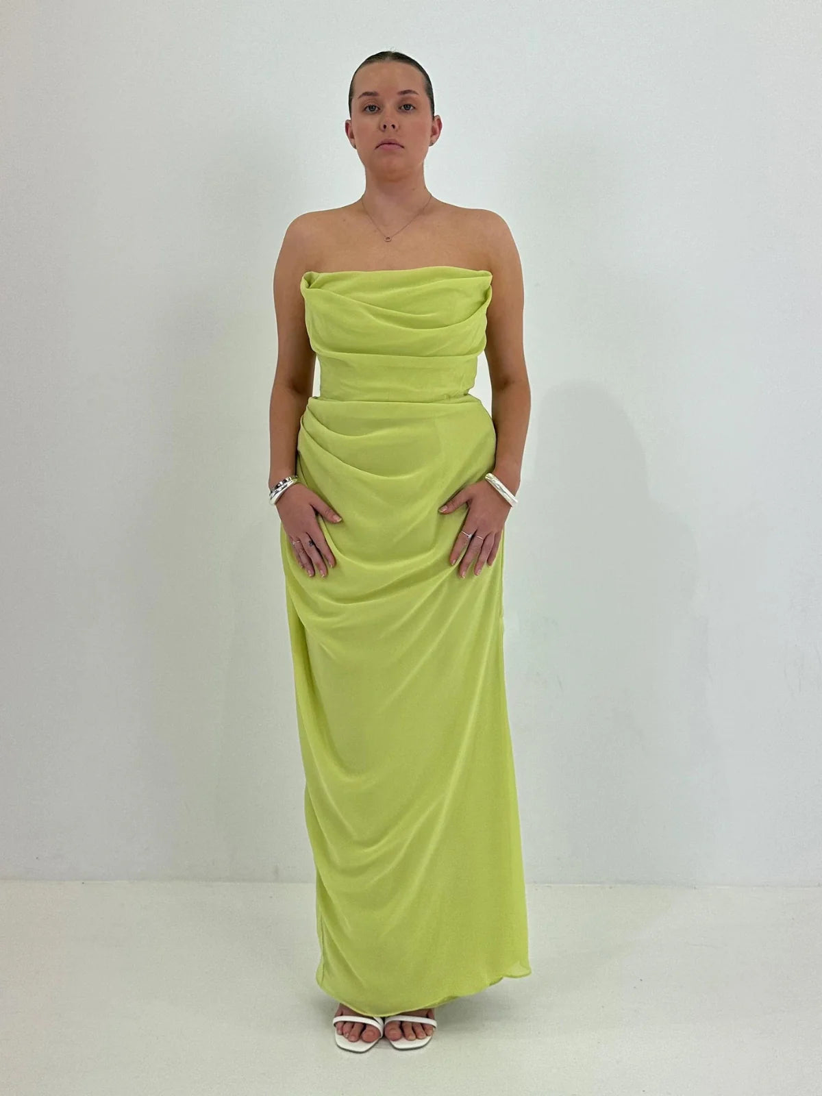 Adrienne Gown Lime XS - FOR SALE