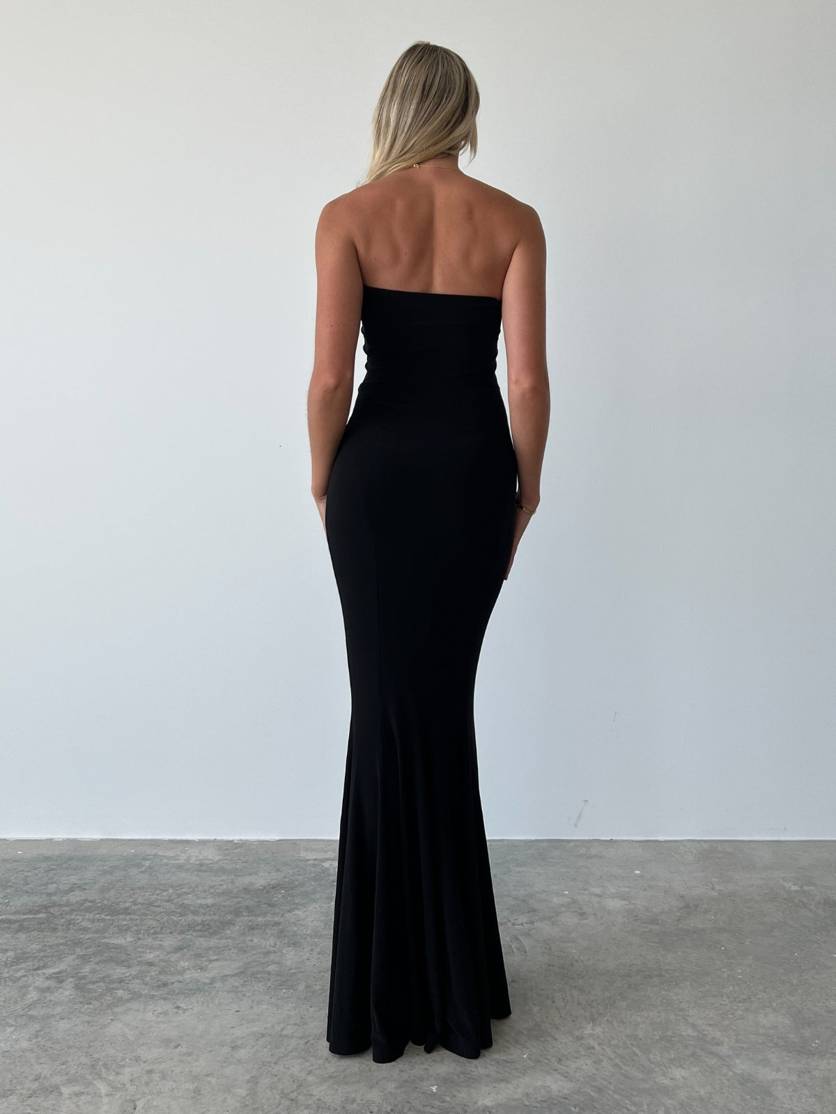 Fishtail Gown - Black