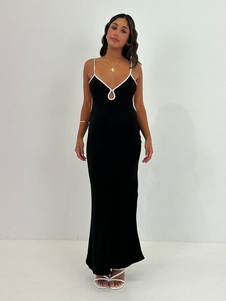 bec and bridge cedar city maxi dress + | - Black January 2024 BRIDGE is renowned for Color:Dark Blue AREA Satin Knot Oxford