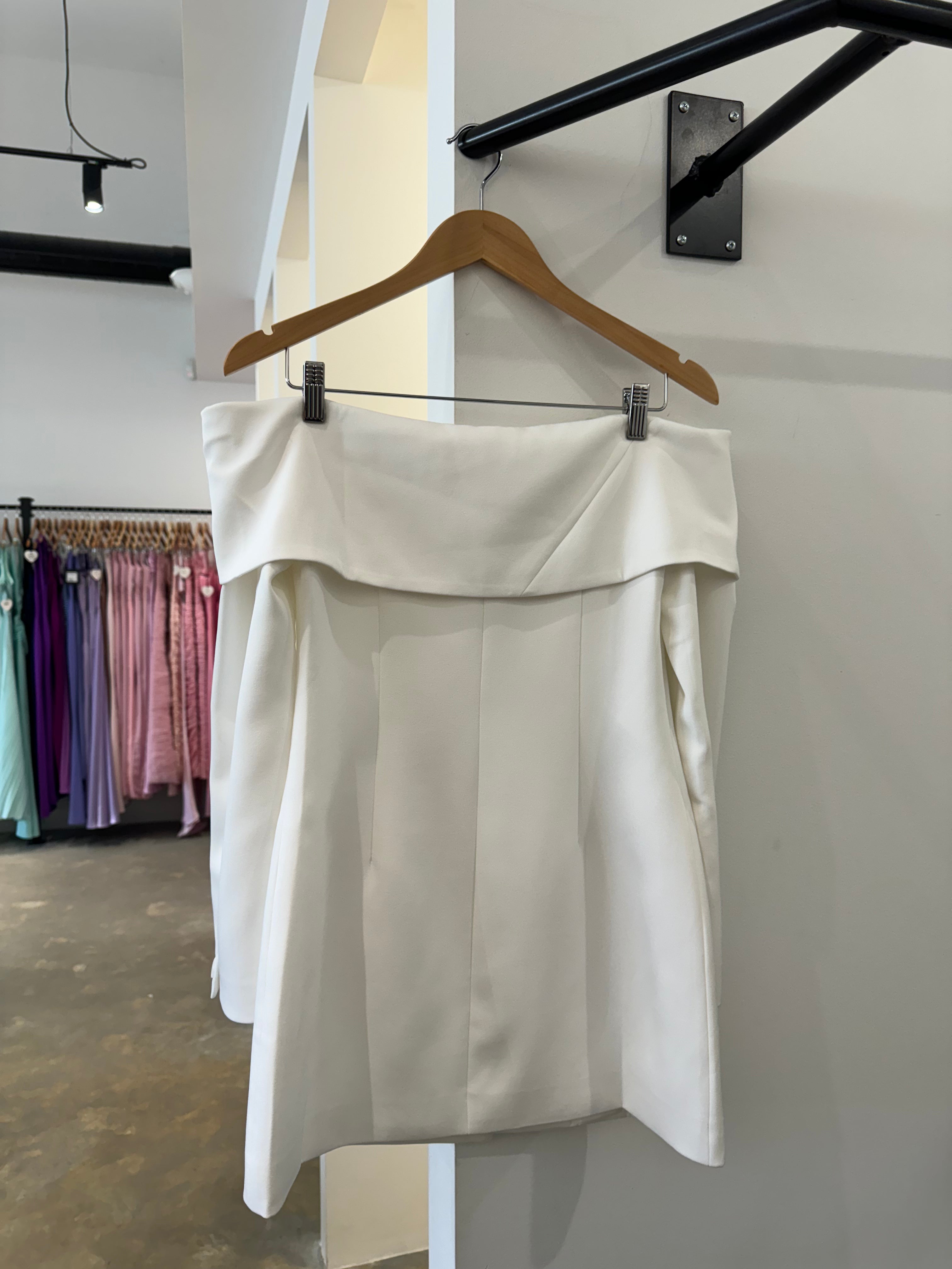 Chloe Blazer Dress White S - FOR SALE