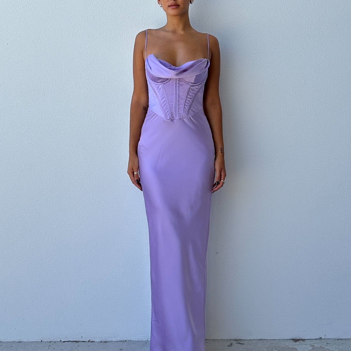 Charmaine Corset Dress - Lavender