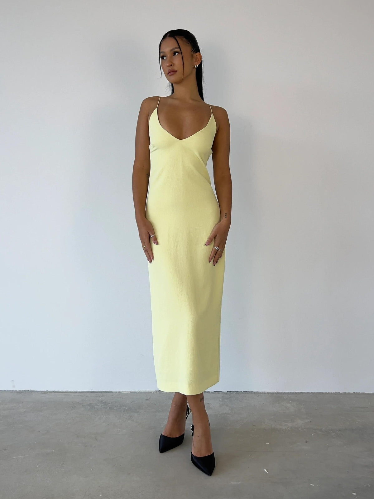 Dion Lee | Floating Coil Dress - Lemon | Loan That Label