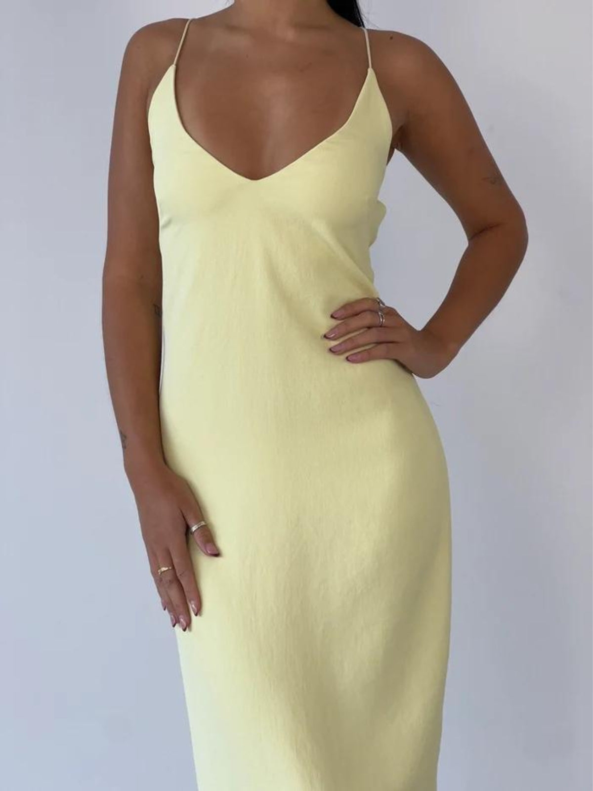 Dion Lee | Floating Coil Dress - Lemon | Loan That Label