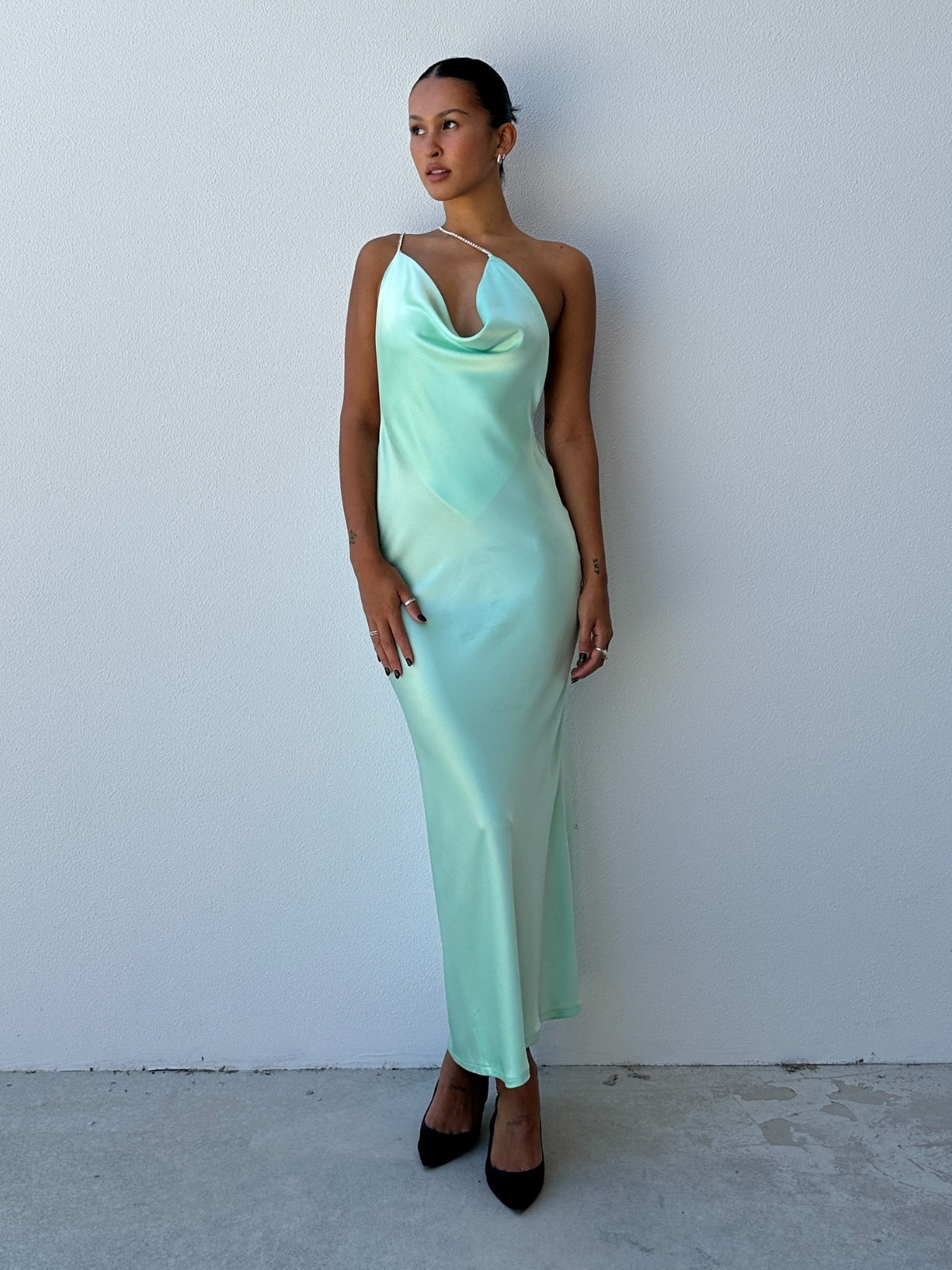 Ella Made | Beverly May Gown - Aqua | Loan That Label