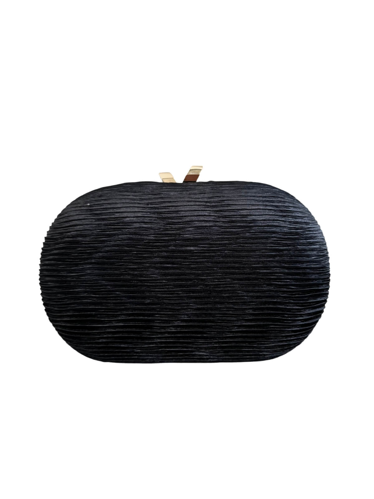 Natalie Oval Clutch - Black