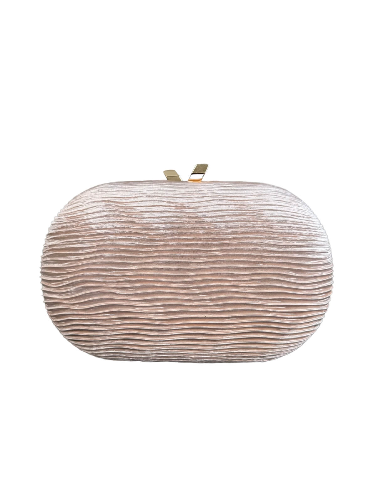 Natalie Oval Clutch - Cream