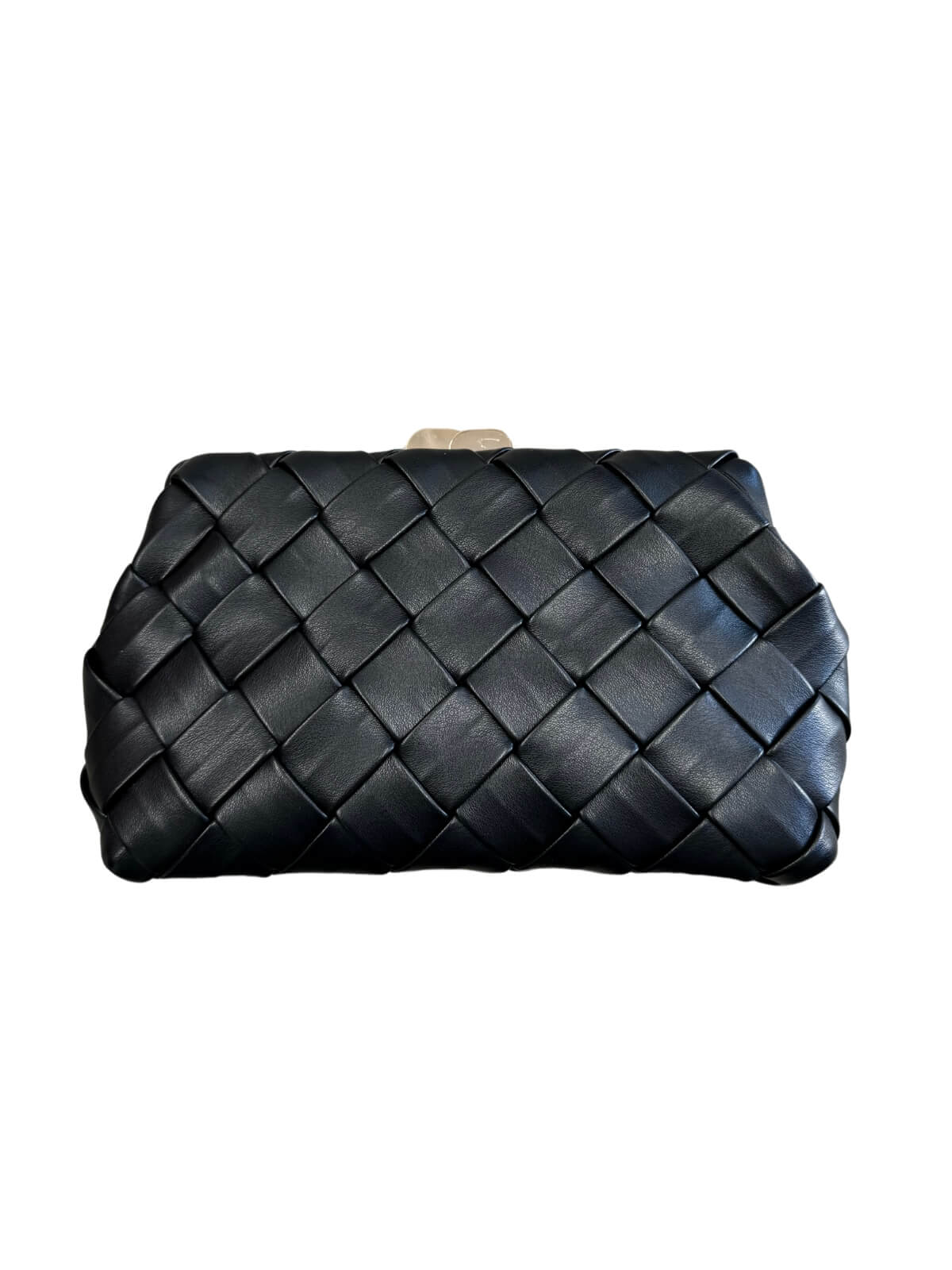 Quinn Woven Clutch - Black