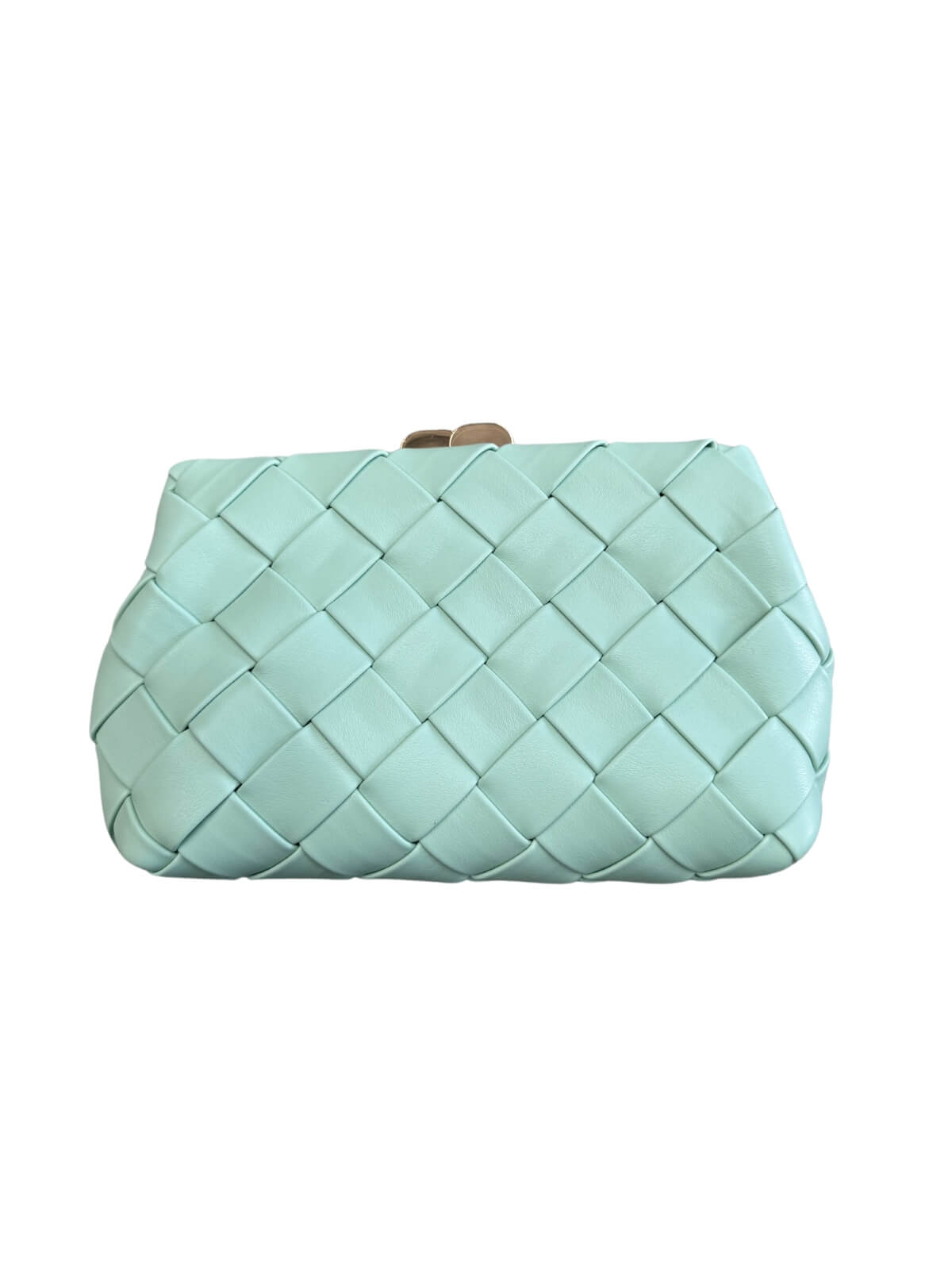 Quinn Woven Clutch - Mint