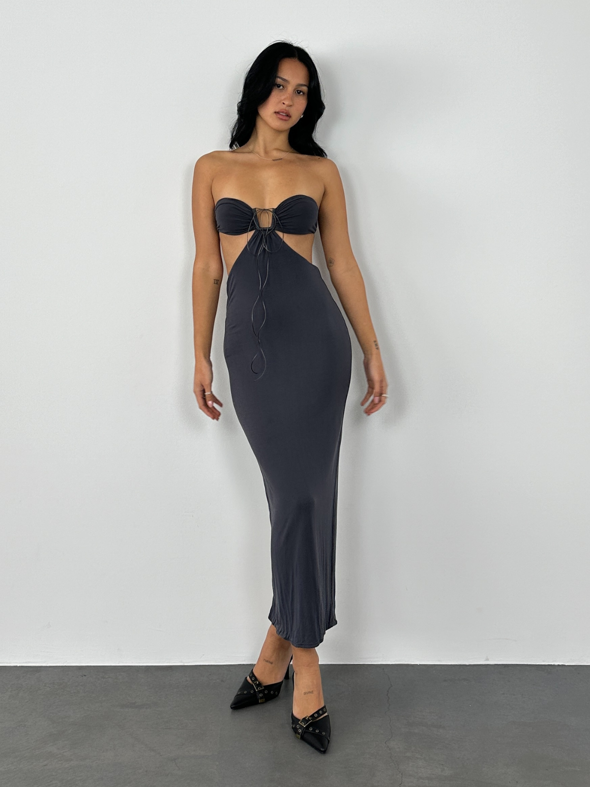 Natalie Rolt | Willow Maxi - Slate | Loan That Label