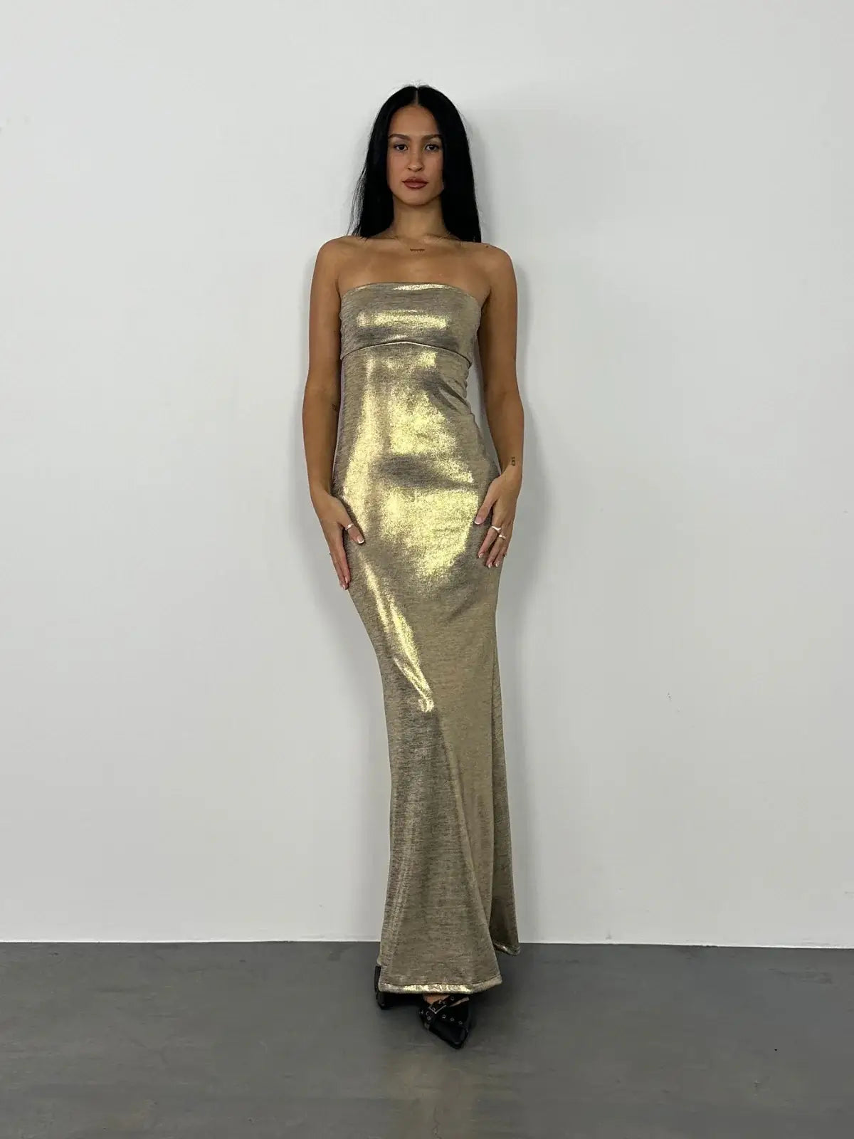 Ava Maxi Dress - Gold