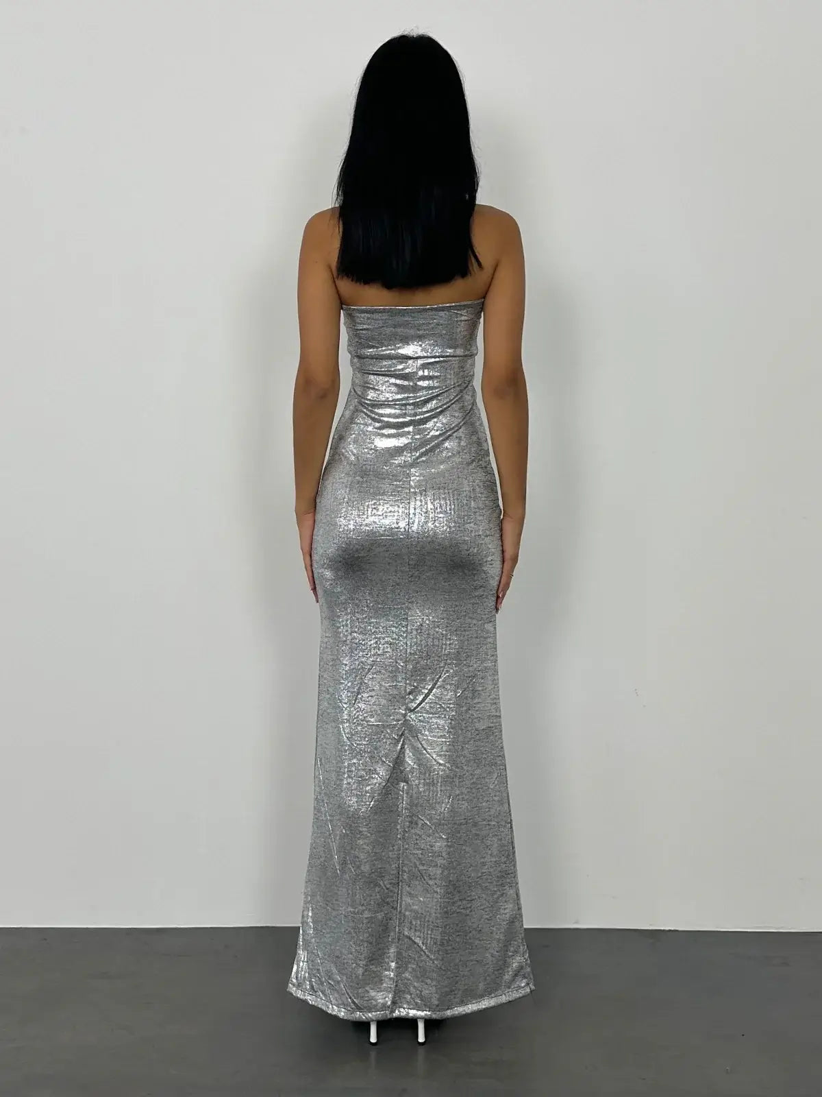 Ava Maxi Dress - Silver