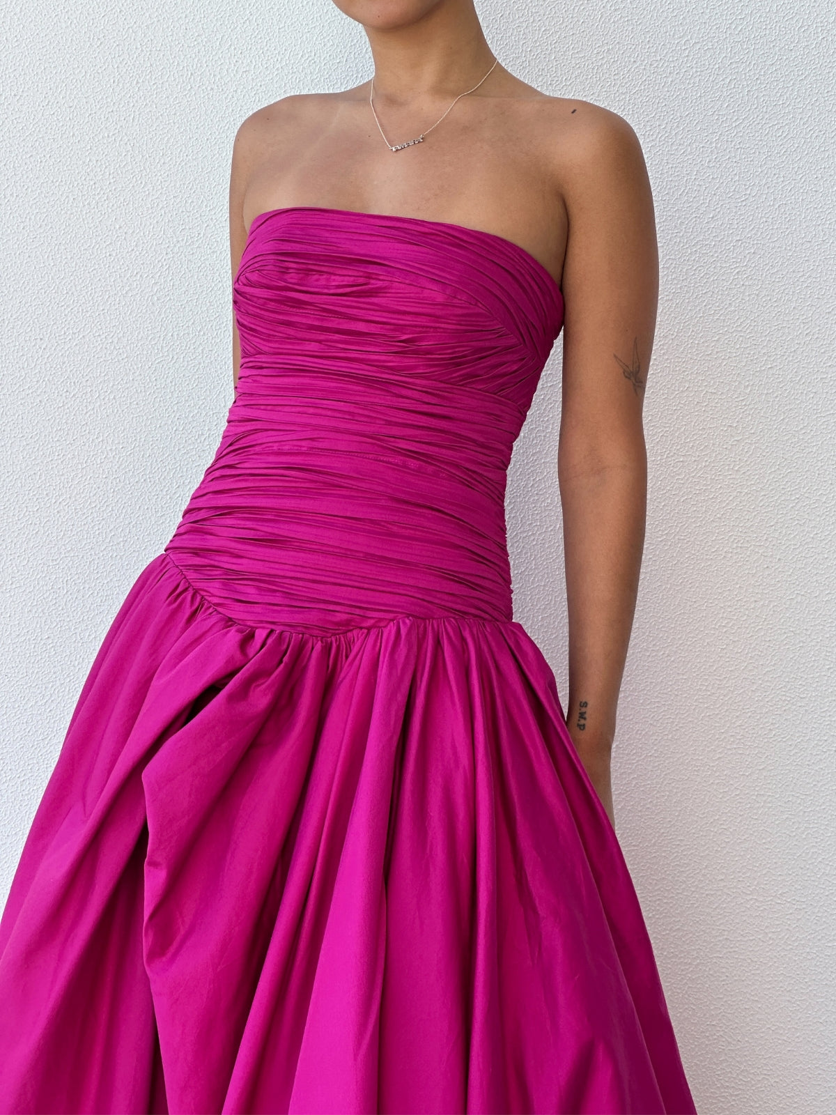 AJE | Bubble Gown - Magenta | Loan That Label