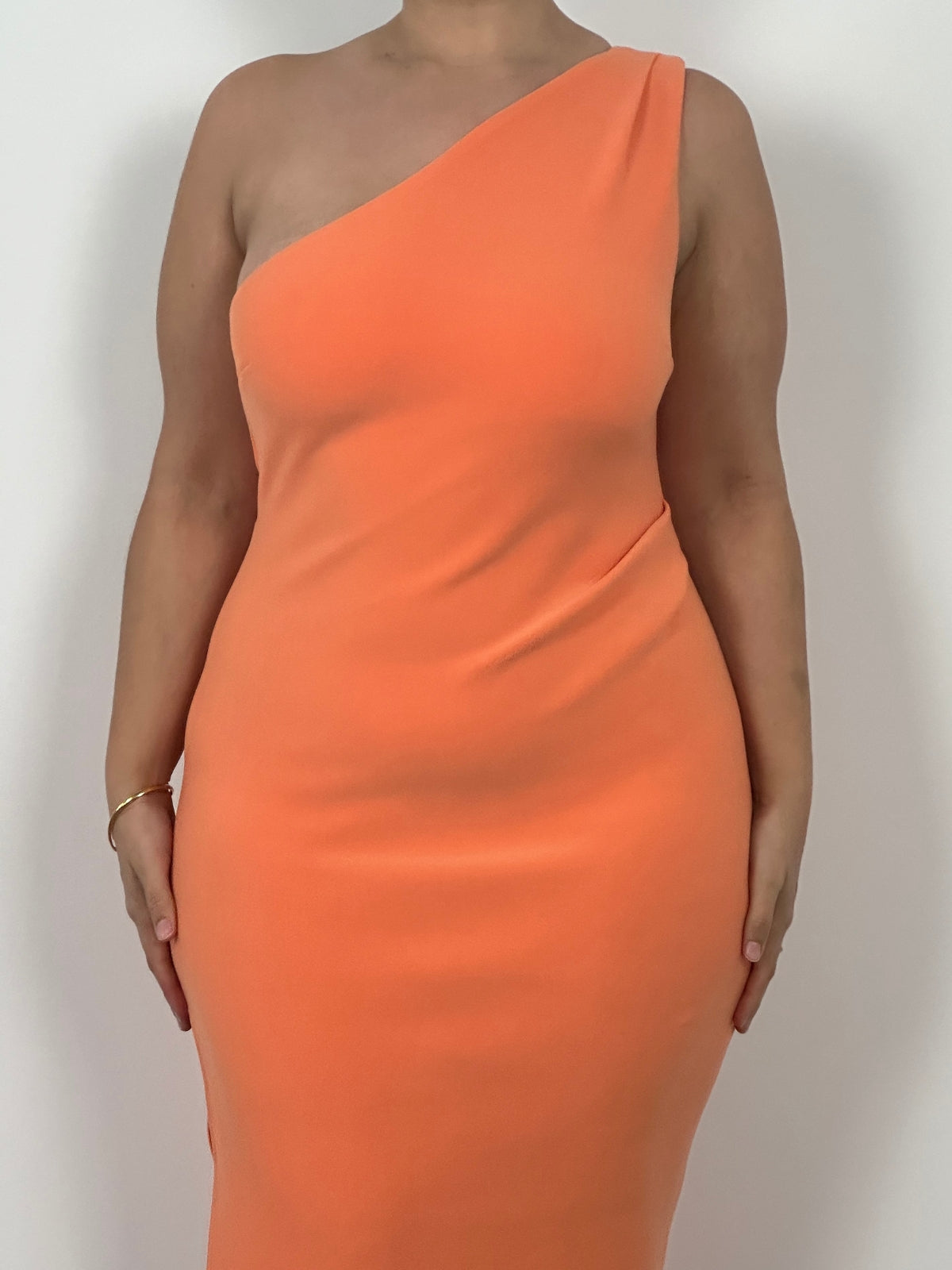 Clover Midi Dress - Orange