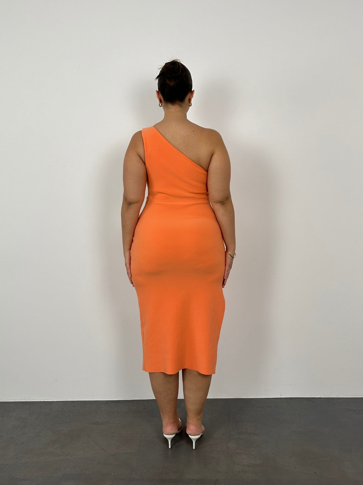 Clover Midi Dress - Orange