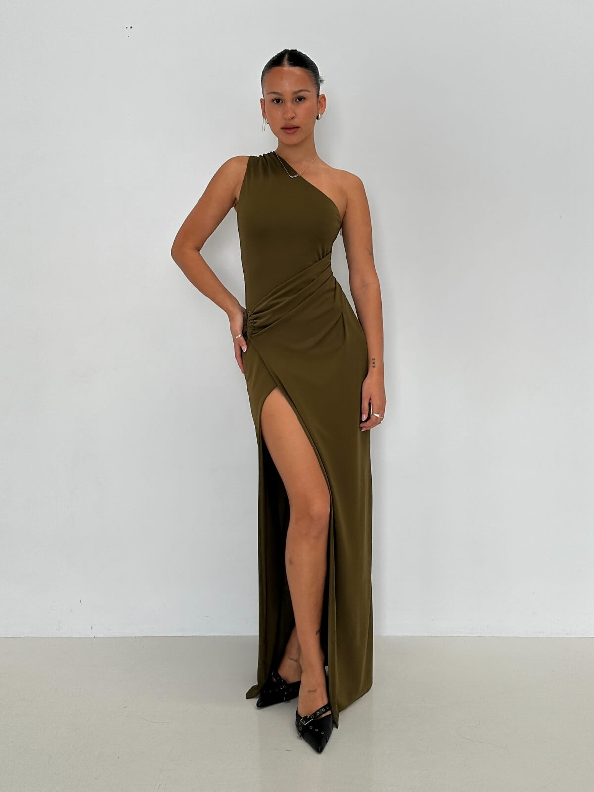 Crawford Gown - Khaki