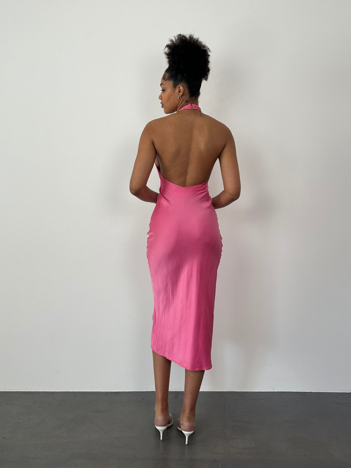 Natalie Rolt | Effie Midi - Pink | Loan That Label