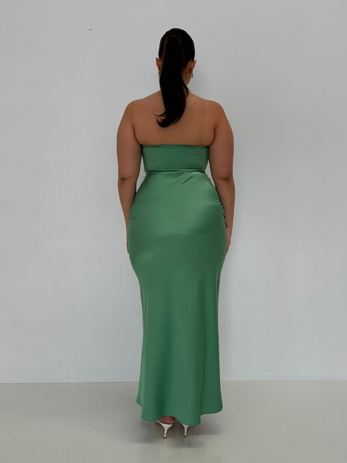 Bec + Bridge | Emilia Strapless Dress - Green | Loan That Label