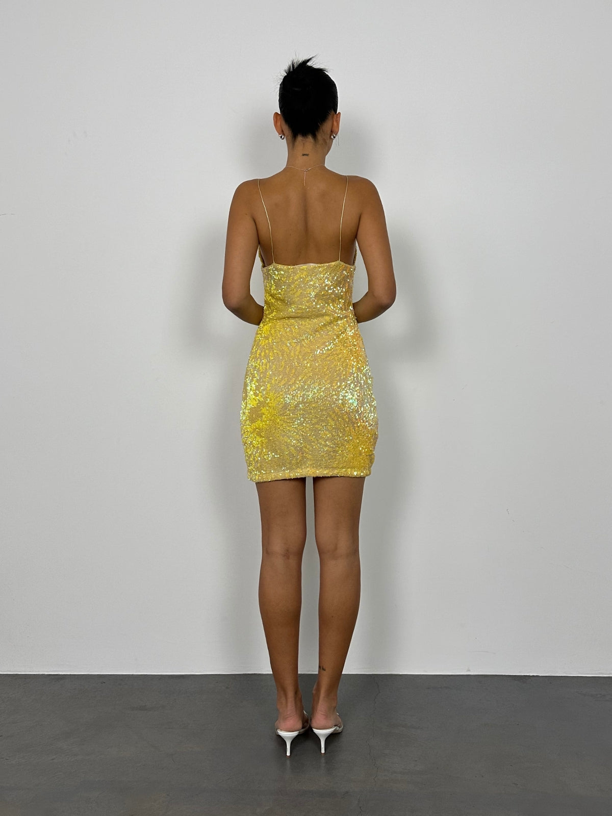 Natalie Rolt | Josie Mini Dress - Yellow | Loan That Label