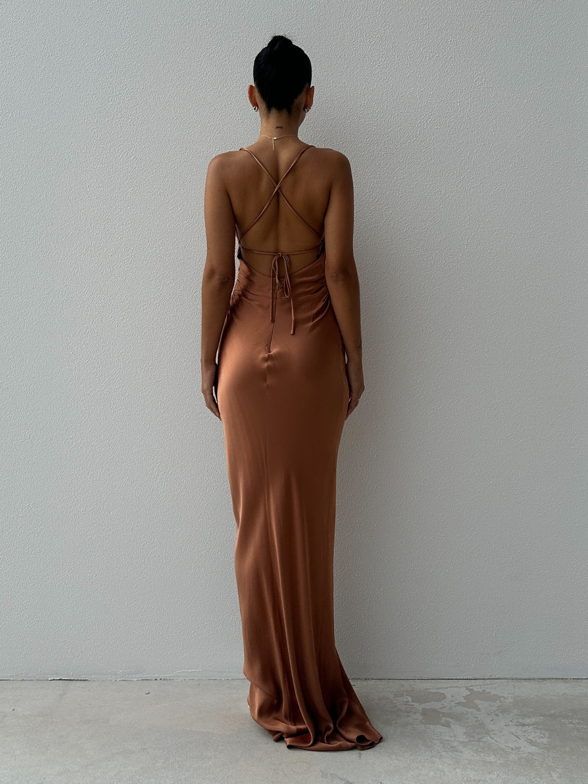 Shona Joy | La Lune Dress - Copper | Loan That Label