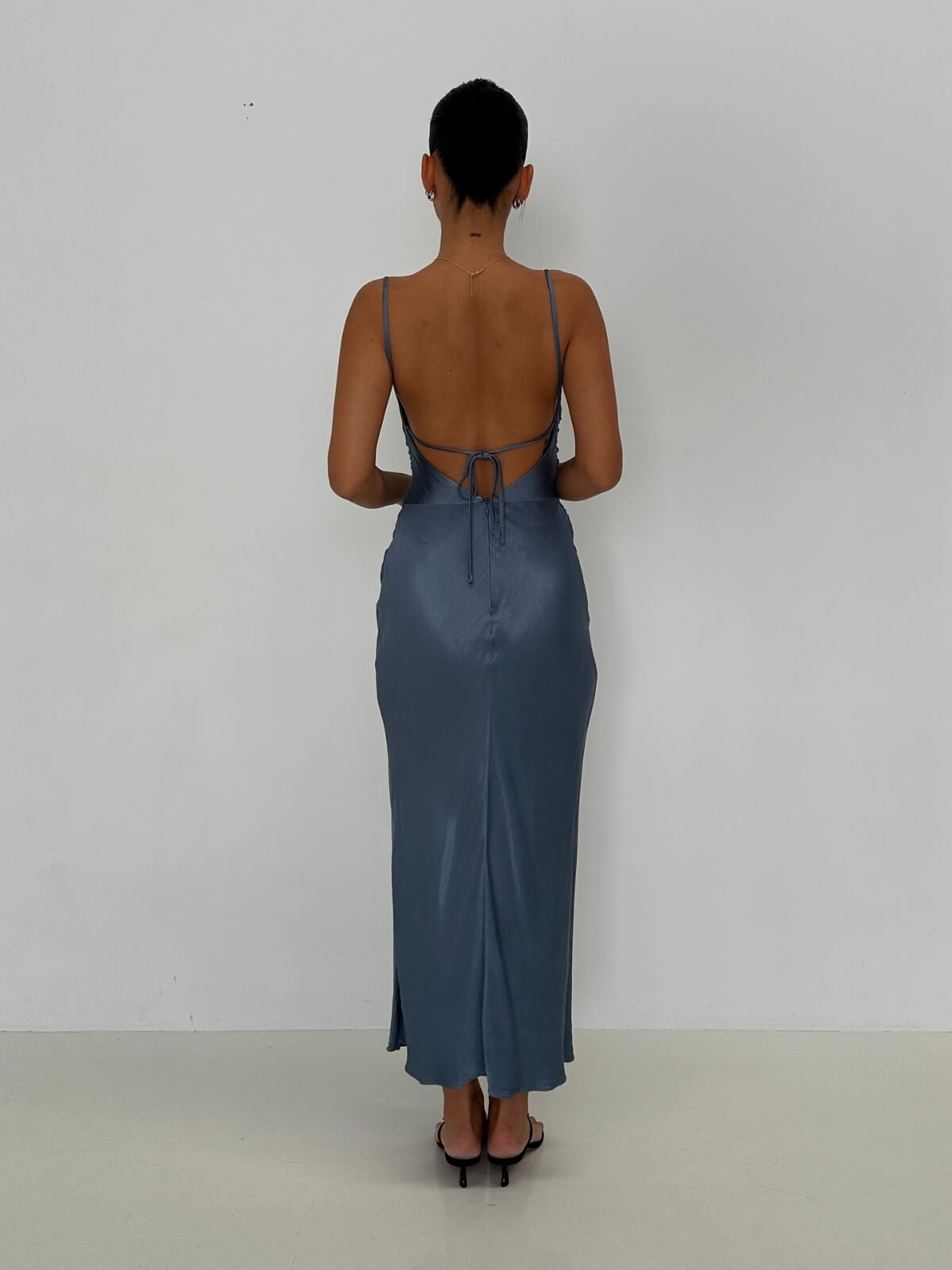 La Lune Asymmetrical Midi - Blue