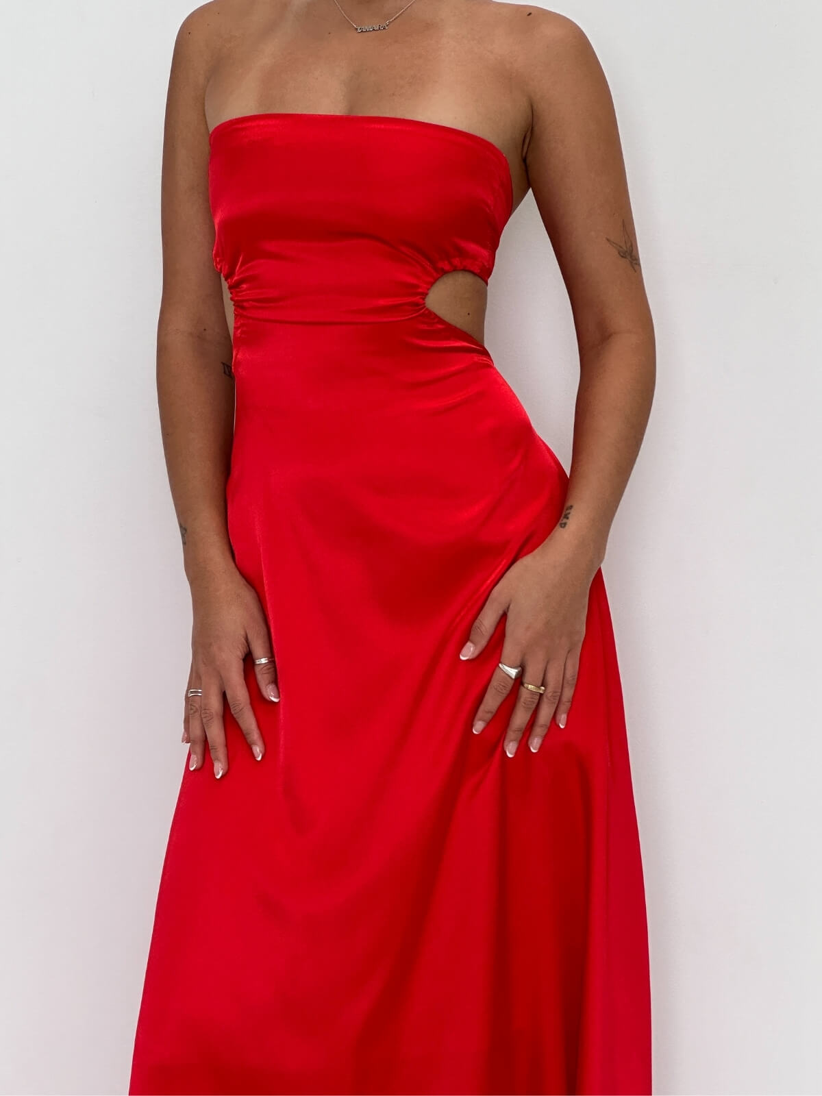 Lane and Sass | Luna Gown - Red | Loan That Label