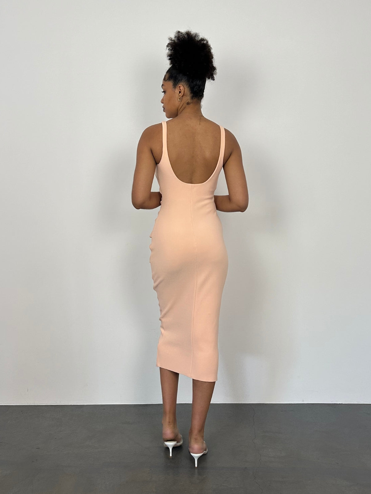 Maddison Tuck Dress - Peach