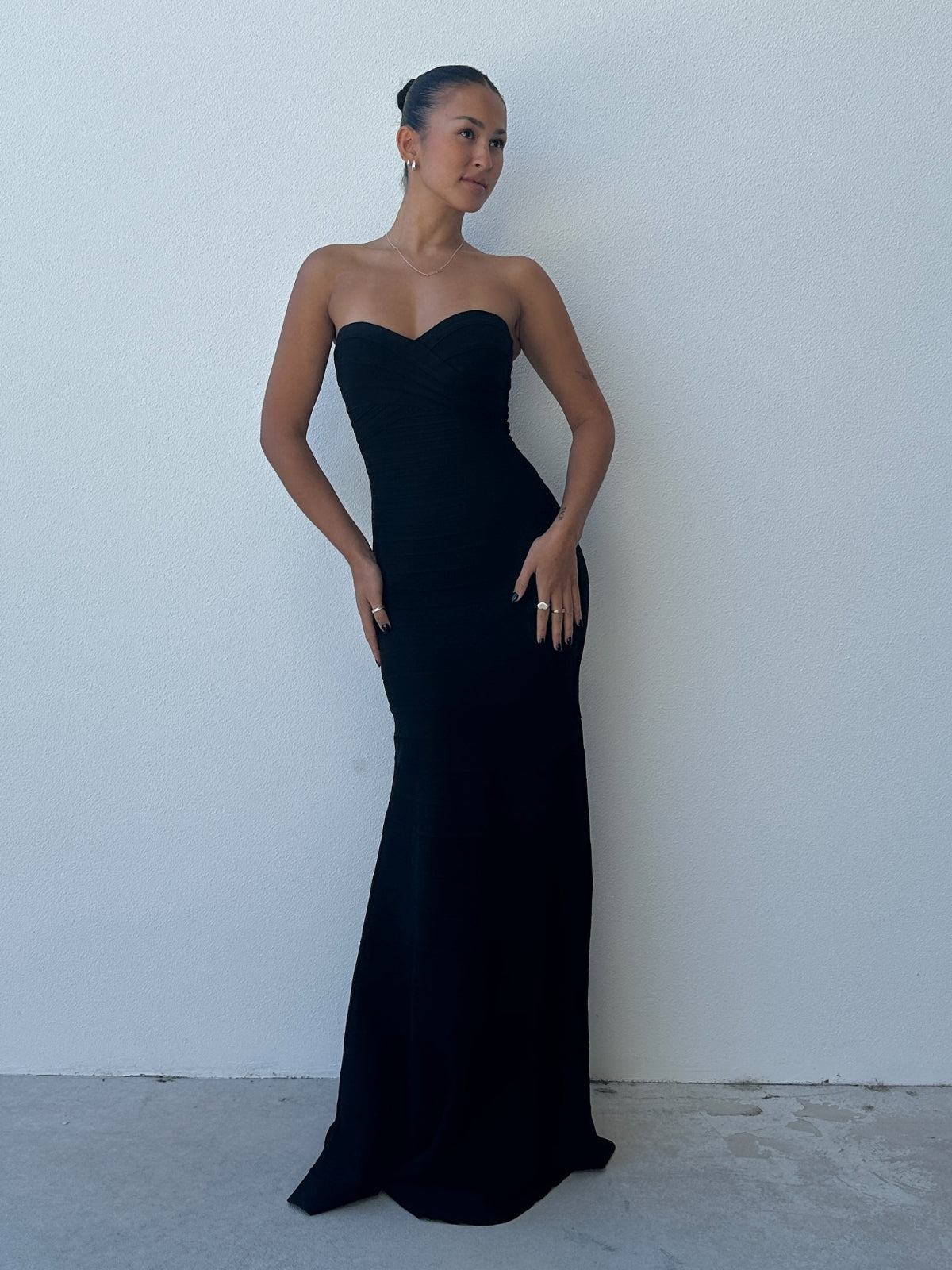 Sara Bandage Gown - Black